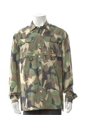 Mostly Heard Rarely Seen Men's Woodland Camo Field Shirt Jacket